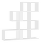 Boekenkast 4-Laags – Trapvormige Kamerscheiding en Open Opbergrek, 115×109,5×19,5 cm