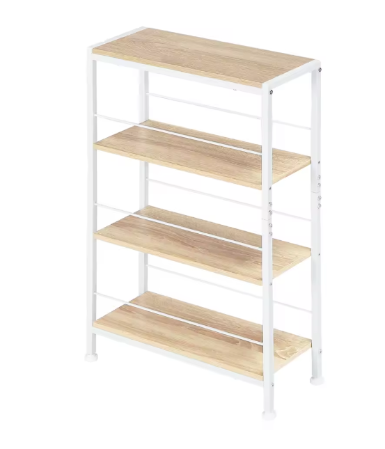 Smal Ladderrek met 4 Niveaus – Boekenkast en Opbergrek 50x20x78 cm