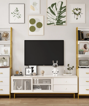 Boekenkast met 3 Lades en 3 Planken – Industrieel Opbergrek 51x40x175 cm