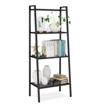 Industriële Boekenkast met 4 Niveaus – Metaal 60x35x147 cm