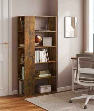 Hoge Boekenkast met 10 Vakken – Staande Opbergkast 78x160 cm