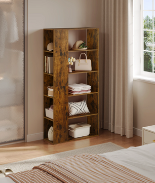 Hoge Boekenkast met 10 Vakken – Staande Opbergkast 78x160 cm