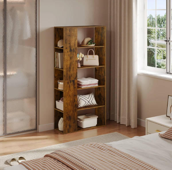 Hoge Boekenkast met 10 Vakken – Staande Opbergkast 78x160 cm