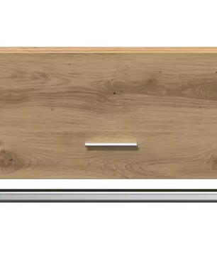 Houten Opbergkast in Eikenlook – Moderne Garderobekast met Legplank