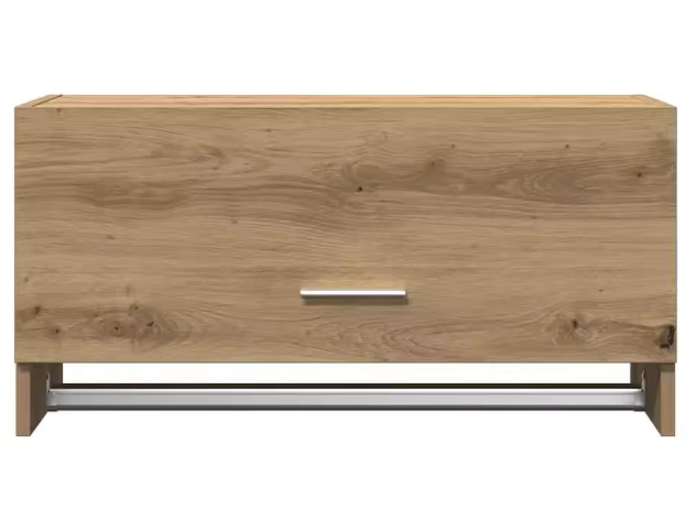 Houten Opbergkast in Eikenlook – Moderne Garderobekast met Legplank