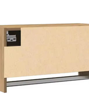 Houten Opbergkast in Eikenlook – Moderne Garderobekast met Legplank