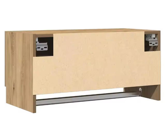 Houten Opbergkast in Eikenlook – Moderne Garderobekast met Legplank
