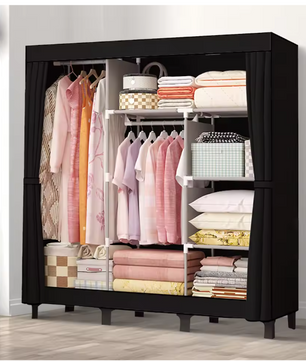 Waterdichte Stoffen Garderobekast – Opvouwbare Kledingkast 130×45×172 cm