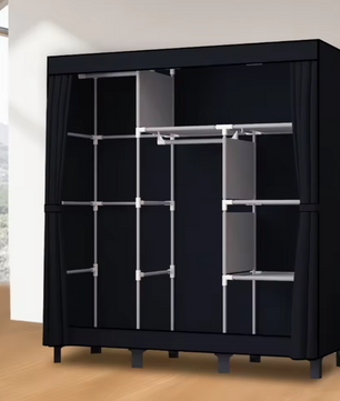 Waterdichte Stoffen Garderobekast – Opvouwbare Kledingkast 130×45×172 cm