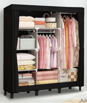 Waterdichte Stoffen Garderobekast – Opvouwbare Kledingkast 130×45×172 cm