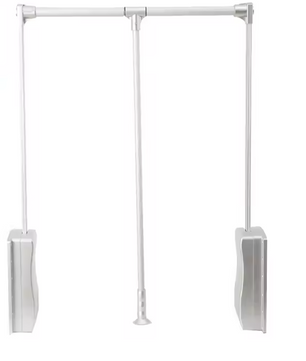 Uittrekbare Garderobelift – Verstelbare Kledingroede met Soft Return, 51–66 cm