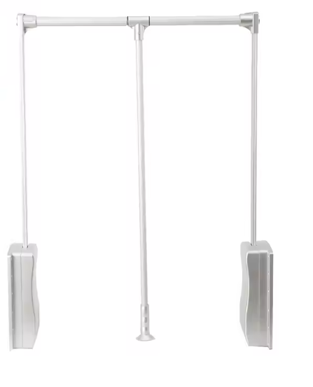 Uittrekbare Garderobelift – Verstelbare Kledingroede met Soft Return, 51–66 cm