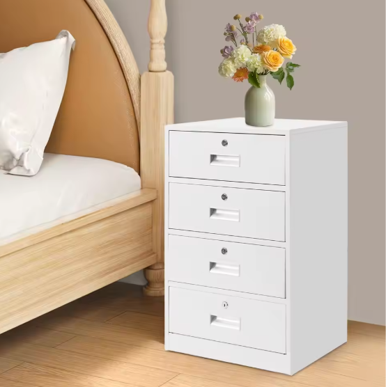 Metalen Dossierkast met 4 Lades – Afsluitbaar en Ruimtebesparend