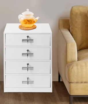 Metalen Dossierkast met 4 Lades – Afsluitbaar en Ruimtebesparend