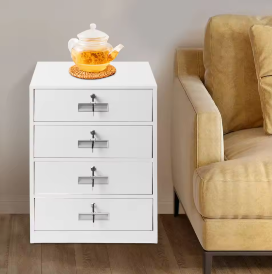 Metalen Dossierkast met 4 Lades – Afsluitbaar en Ruimtebesparend