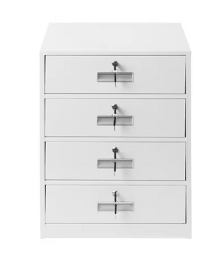 Metalen Dossierkast met 4 Lades – Afsluitbaar en Ruimtebesparend