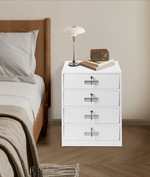 Metalen Dossierkast met 4 Lades – Afsluitbaar en Ruimtebesparend