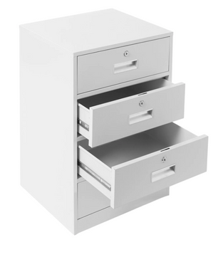 Metalen Dossierkast met 4 Lades – Afsluitbaar en Ruimtebesparend