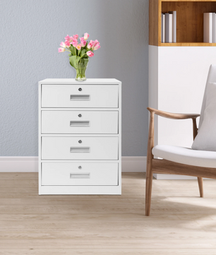 Metalen Dossierkast met 4 Lades – Afsluitbaar en Ruimtebesparend