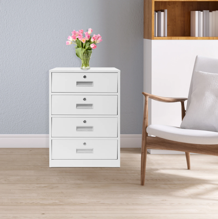 Metalen Dossierkast met 4 Lades – Afsluitbaar en Ruimtebesparend