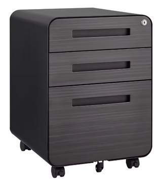Mobiel Ladeblok met 3 Lades – Metalen Kantoor Kast op Wielen