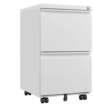 Metalen Ladeblok met 2 Lades – Afsluitbaar Mobiel Kantoorkastje