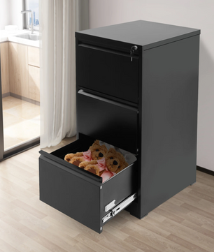 Metalen Dossierkast met 3 Lades – Afsluitbare Kantoorkast