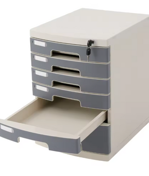 6-Laags Afsluitbare Bureau Organizer – Documentenlade met Slot