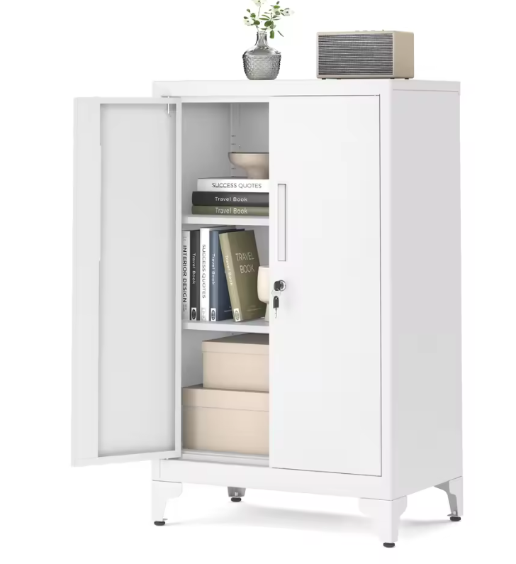 Metalen Opbergkast met 2 Deuren en Slot – Kantoor en Werkplaats