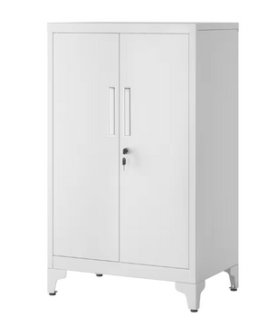 Metalen Opbergkast met 2 Deuren – 60x40x90 cm, Afsluitbaar en Stevig