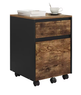 Mobiele Archiefkast met 2 Lades – 40x56x40 cm, Verrijdbaar Design