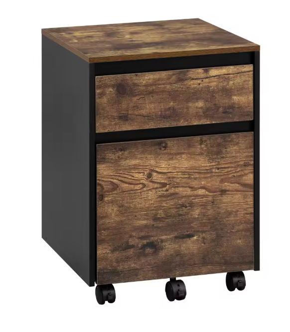 Mobiele Archiefkast met 2 Lades – 40x56x40 cm, Verrijdbaar Design