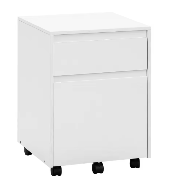 Mobiele Archiefkast met 2 Lades – 40x56x40 cm, Verrijdbaar Design