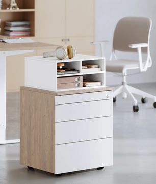 Printerkast met Opbergrekken – 47x22,5x40 cm, Compact Design