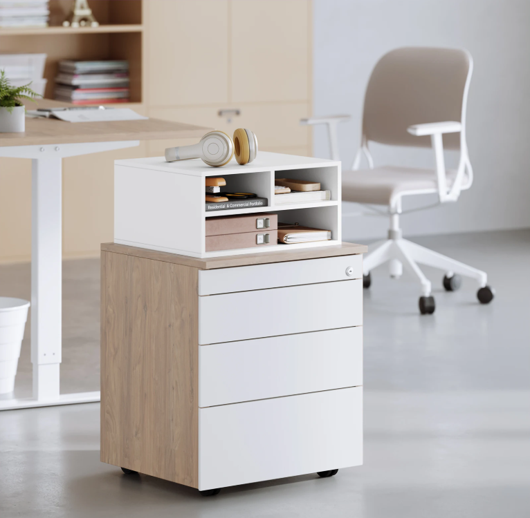 Printerkast met Opbergrekken – 47x22,5x40 cm, Compact Design