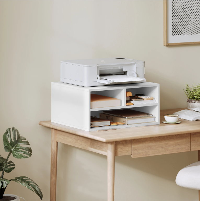 Printerkast met Opbergrekken – 47x22,5x40 cm, Compact Design