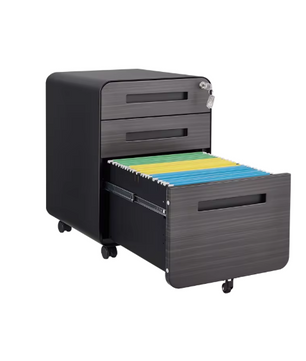 Metalen Archiefkast met 3 Lades – 46x40x58 cm, Verrijdbaar en Afsluitbaar