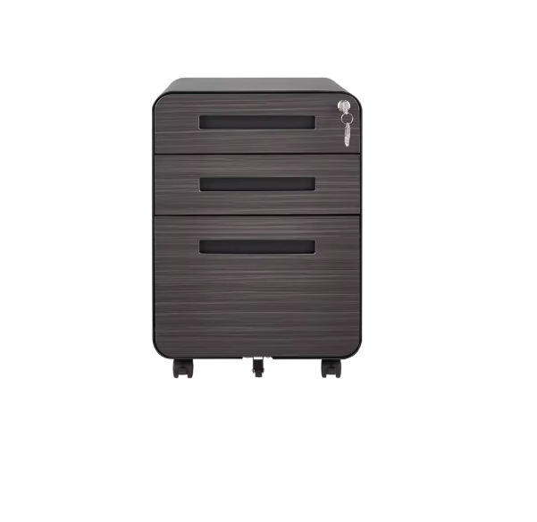 Metalen Archiefkast met 3 Lades – 46x40x58 cm, Verrijdbaar en Afsluitbaar