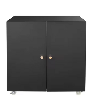 Metalen Printerkast op Wielen – Met Deur en Verstelbaar Schap, Modern Kantoorontwerp