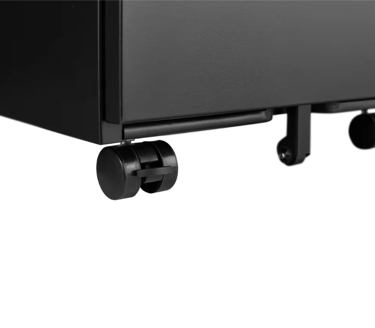 Metalen Verrijdbare Dossierkast met Slot – 2 Lades, Onder Bureau