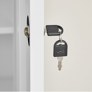 Stalen Archiefkast met Dubbele Deuren – 5 Verstelbare Legplanken en Slot, 180 cm Hoog