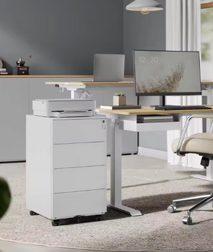 Verrijdbare Metalen Archiefkast met 4 Lades – Lockable en Kantelveilig