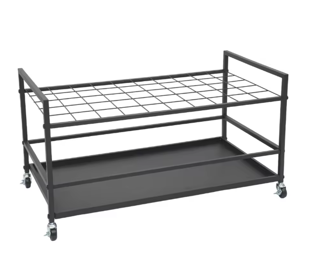 Mobiel Documentenrek met 50 Vakken – Metalen Opbergwagen op Wielen