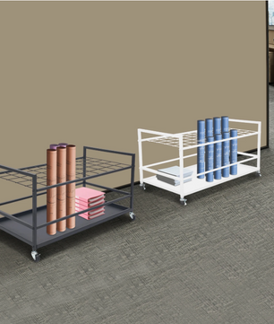 Mobiel Documentenrek met 50 Vakken – Metalen Opbergwagen op Wielen