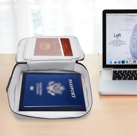 Brandwerende Documententas met Wachtwoordslot – Multifunctionele Reistas voor Kantoor en Thuis