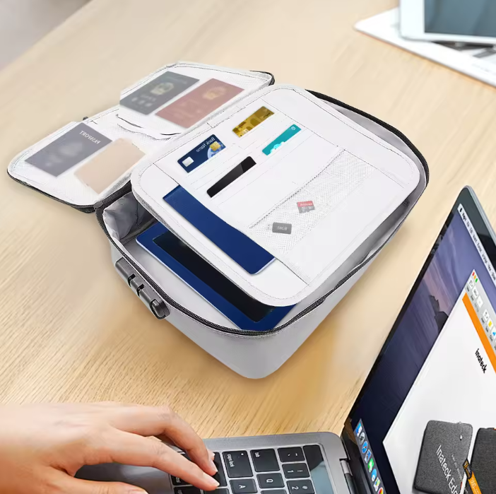 Brandwerende Documententas met Wachtwoordslot – Multifunctionele Reistas voor Kantoor en Thuis