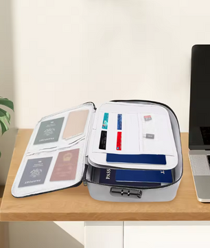 Brandwerende Documententas met Wachtwoordslot – Multifunctionele Reistas voor Kantoor en Thuis