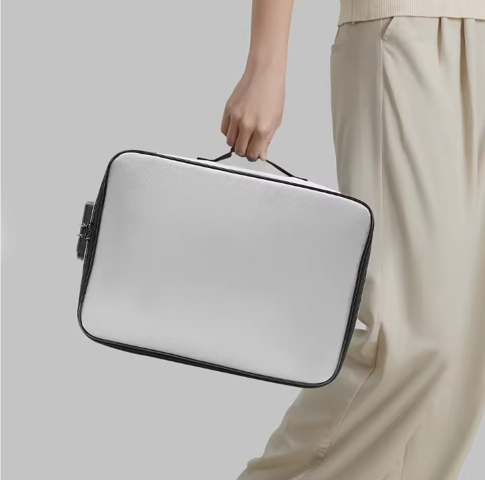 Brandwerende Documententas met Wachtwoordslot – Multifunctionele Reistas voor Kantoor en Thuis