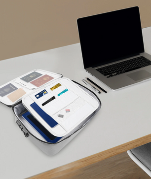 Brandwerende Documententas met Wachtwoordslot – Multifunctionele Reistas voor Kantoor en Thuis