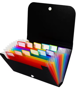 A6 Documentenmap met 13 Vakken – Waterdichte Accordeonmap met Index Tabs